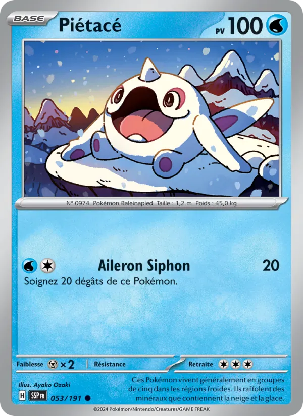 Piétacé 53/191 — EV08 – Étincelles Déferlantes — Carte Pokémon française