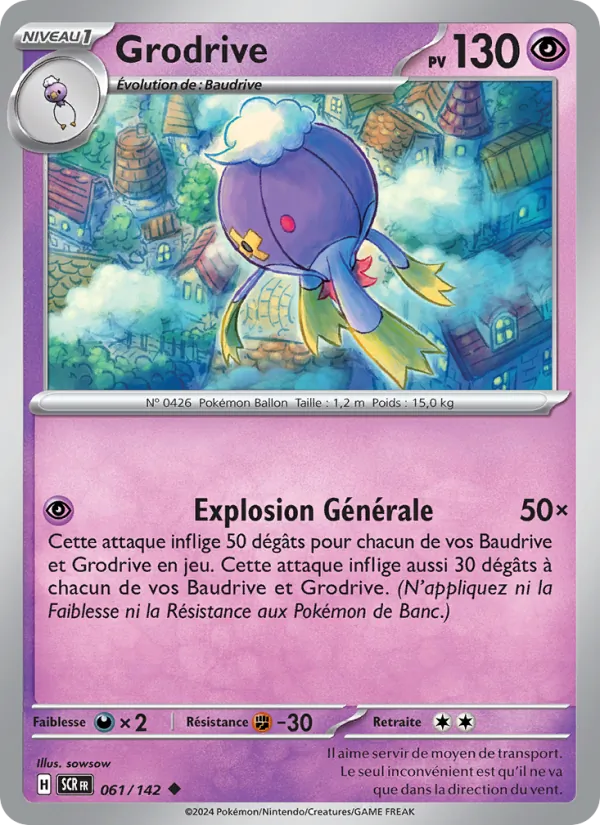 Grodrive 61/142 — EV07 — Couronne Stellaire — Carte Pokémon française