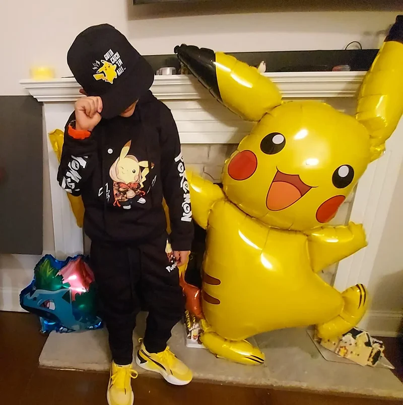 Ballon Pikachu XXL (130cm) pour décoration de fête, anniversaire etc.