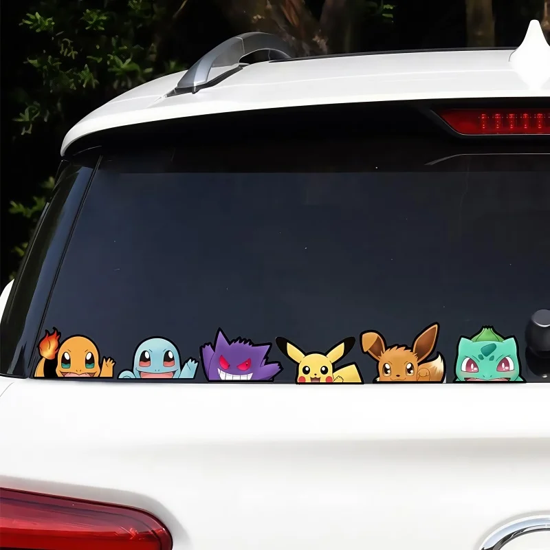 Autocollants amusants pour vitres de voiture Pokémon