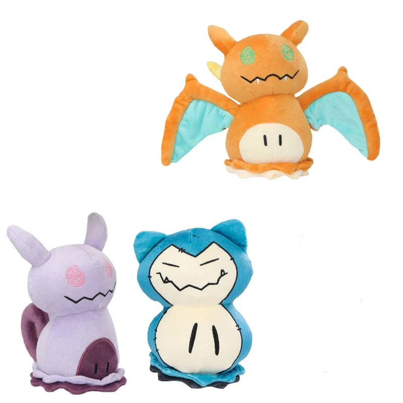 Peluches Dracaufeu, Ronflex ou Mewtwo au style Halloween