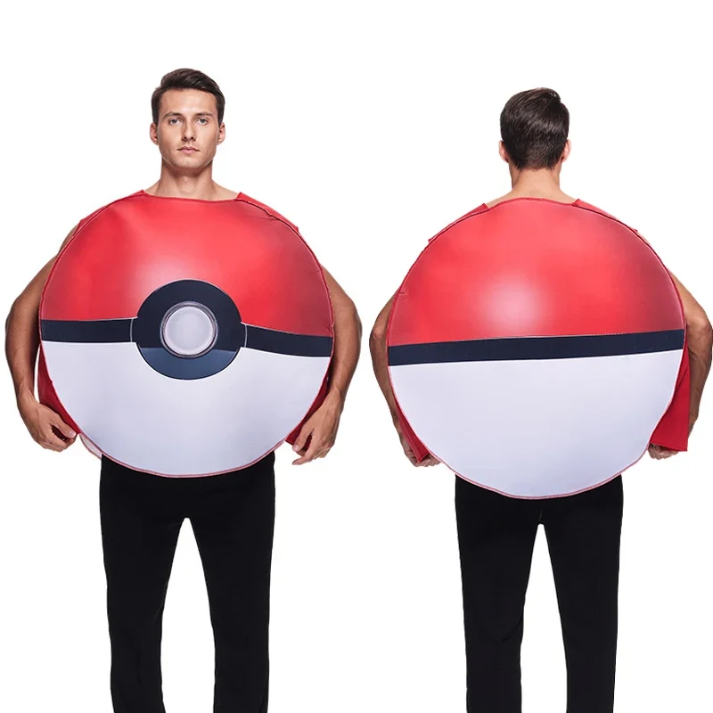 Costume Pokémon Pokéball Cosplay Carnaval Halloween Carnaval pour Adultes