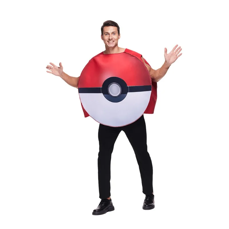 Costume Pokémon Pokéball Cosplay Carnaval Halloween Carnaval pour Adultes