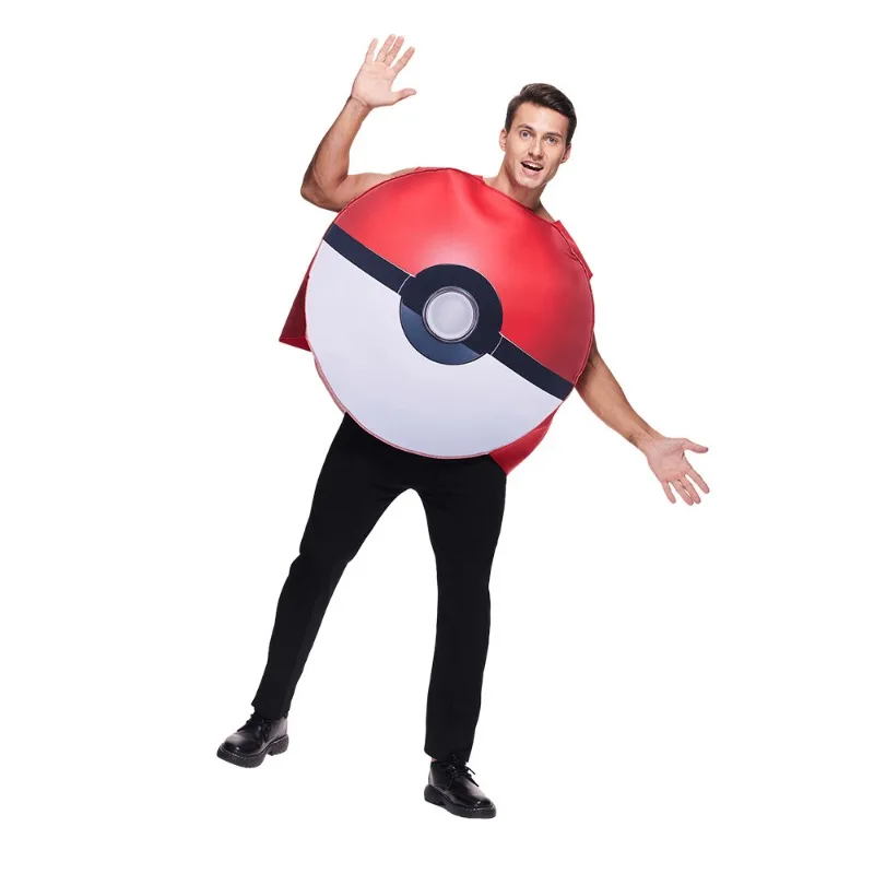 Costume Pokémon Pokéball Cosplay Carnaval Halloween Carnaval pour Adultes