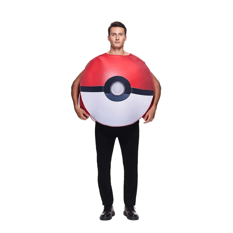 Costume Pokémon Pokéball Cosplay Carnaval Halloween Carnaval pour Adultes