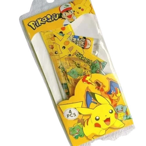 Ensemble de règles Pokémon pour l'école et les loisirs (4 pièces)