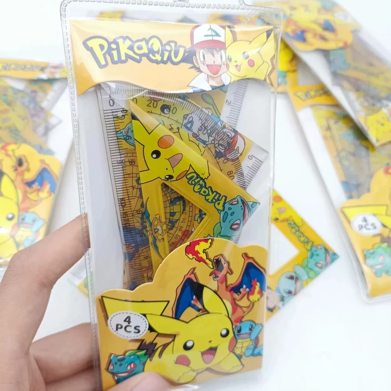 Ensemble de règles Pokémon pour l'école et les loisirs (4 pièces)