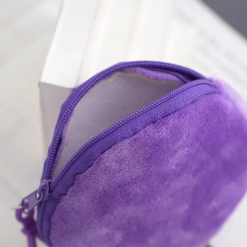 Petit portefeuille Pokémon en peluche avec clip pour enfants