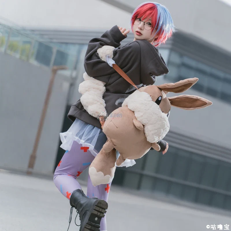 Grand sac à dos pelucheux Evoli Evoli Cosplay