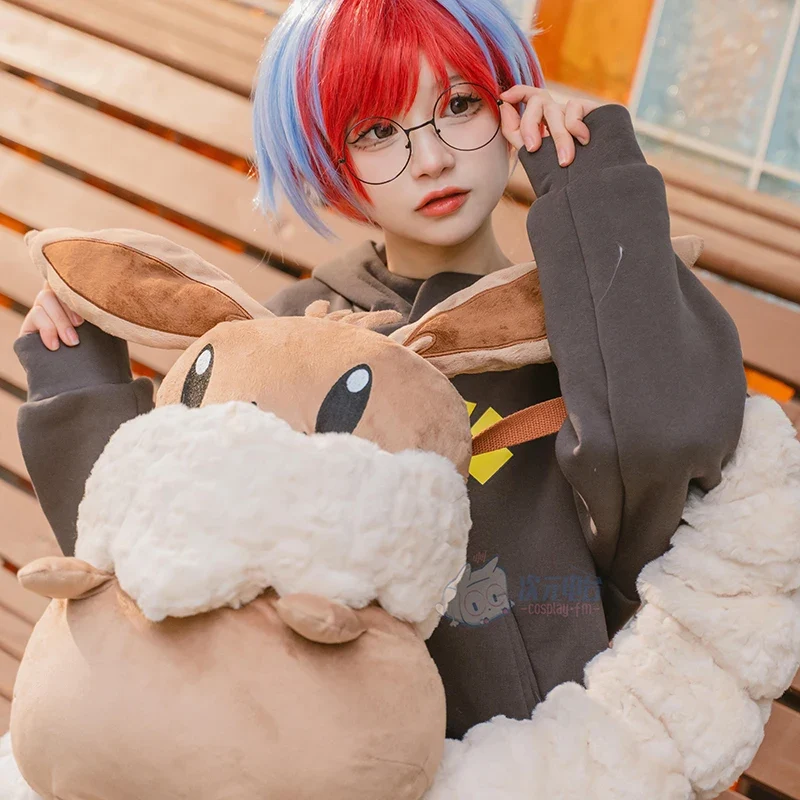 Grand sac à dos pelucheux Evoli Evoli Cosplay