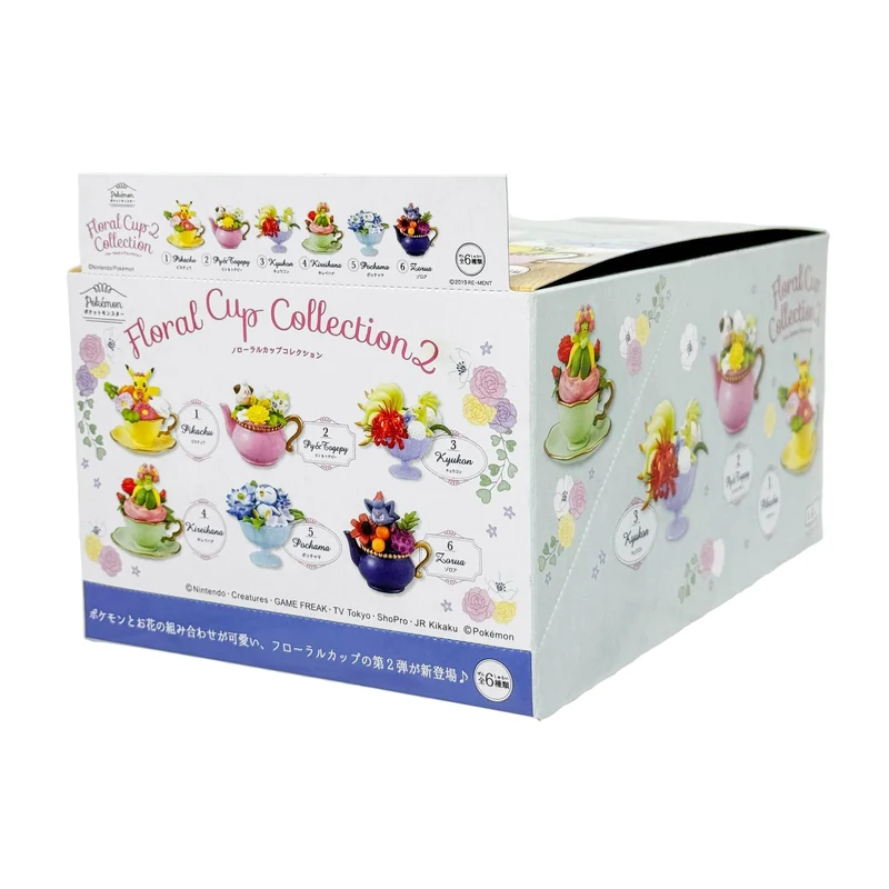 Collection de coupes fleuries Pokémon (6 pièces)