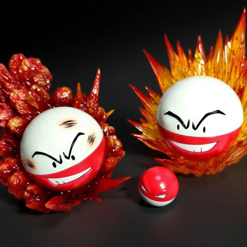 Ensemble de figurines Pokémon Electrobal et Voltobal Voltorb (environ 10 cm / 3 cm)