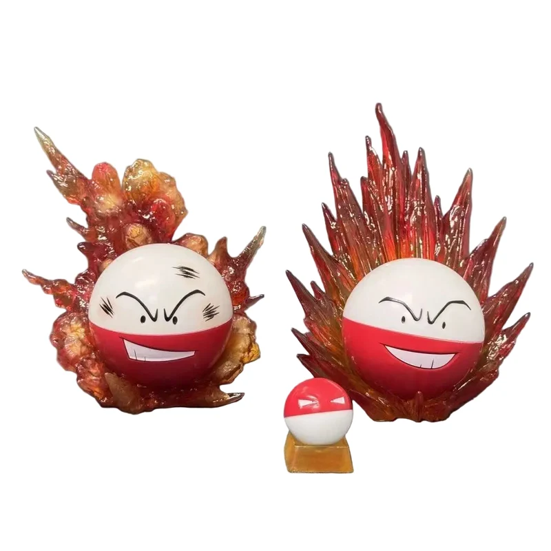 Ensemble de figurines Pokémon Electrobal et Voltobal Voltorb (environ 10 cm / 3 cm)