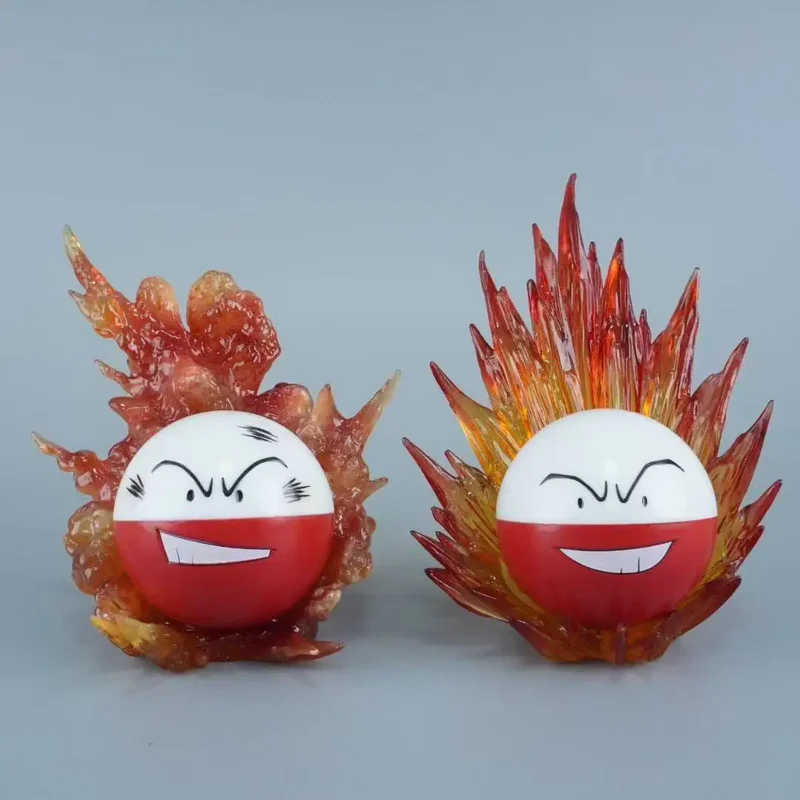 Ensemble de figurines Pokémon Electrobal et Voltobal Voltorb (environ 10 cm / 3 cm)