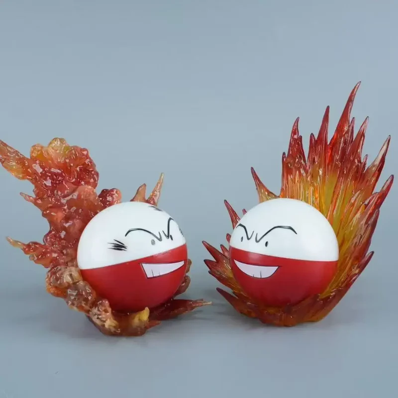Ensemble de figurines Pokémon Electrobal et Voltobal Voltorb (environ 10 cm / 3 cm)