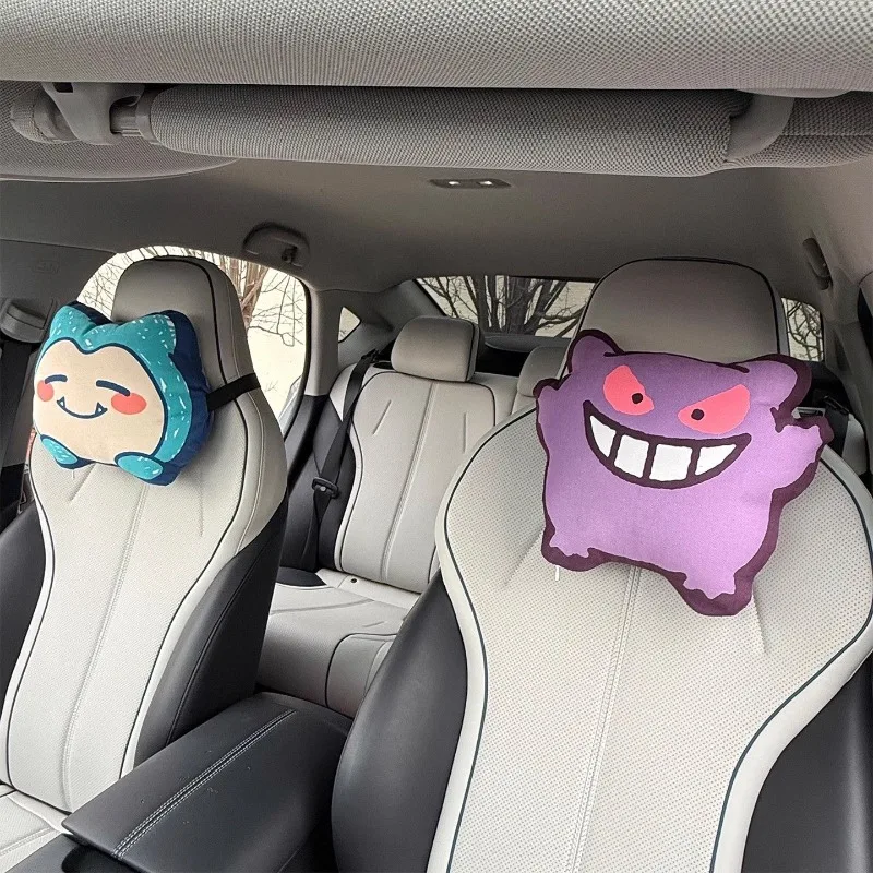 Oreiller cervical pour voiture Gengar ou Relaxo Snorlax