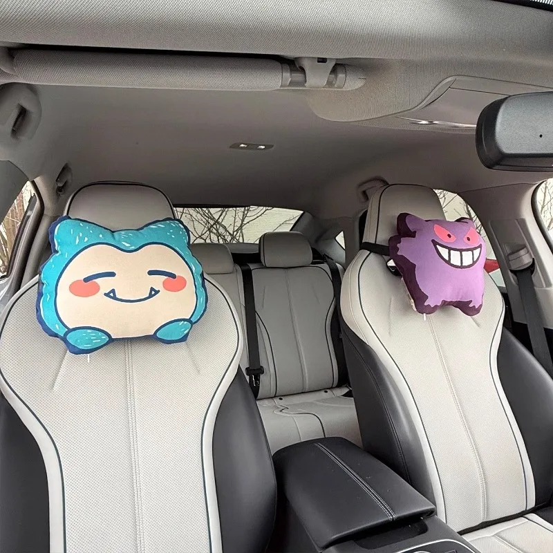 Oreiller cervical pour voiture Gengar ou Relaxo Snorlax