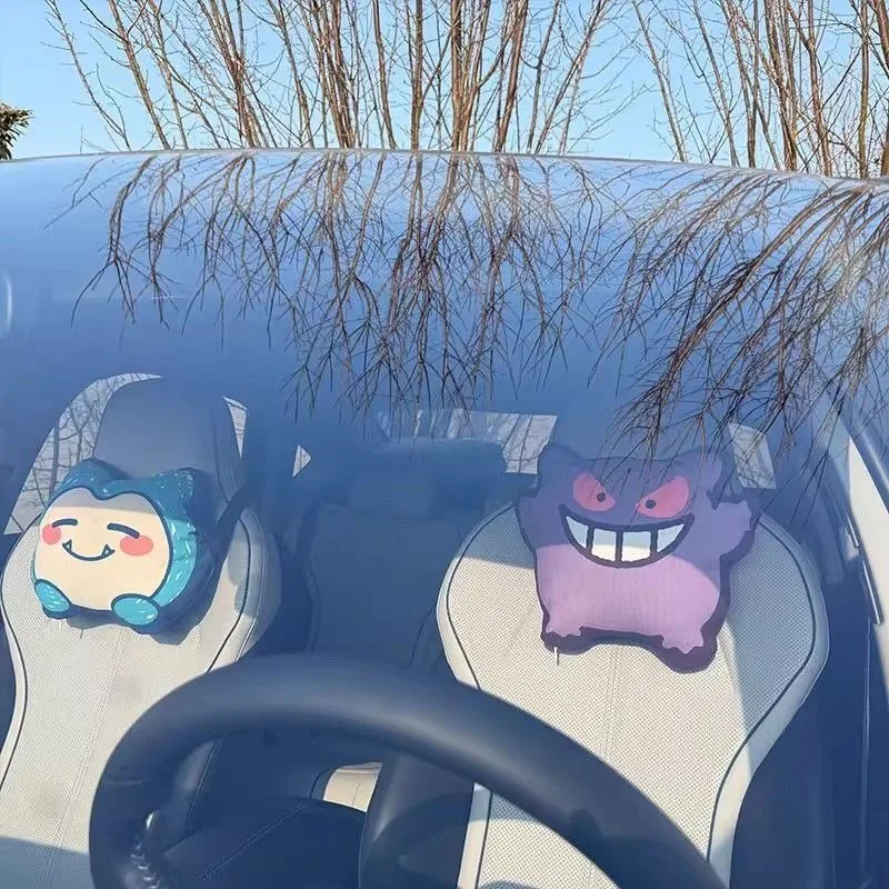 Oreiller cervical pour voiture Gengar ou Relaxo Snorlax