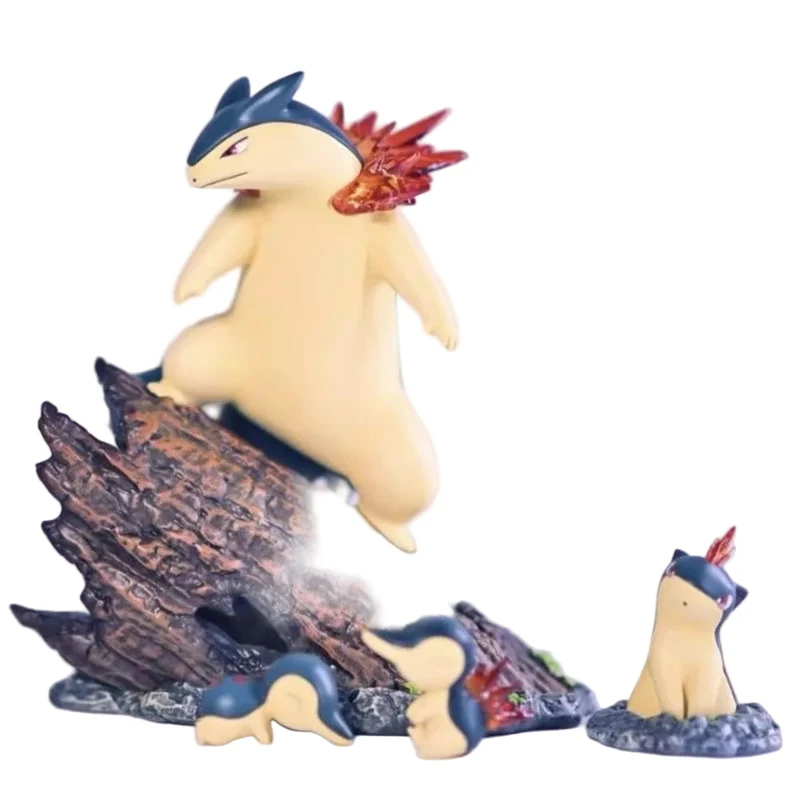 Ensemble de figurines Tornupto Typhlosion (environ 13 cm)