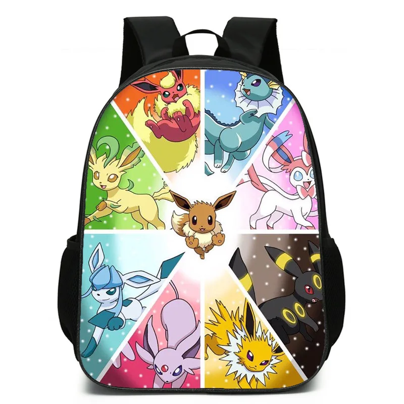 Sac à dos Pokémon avec motif évolutions Evoli pour l'école, les loisirs, la maternelle