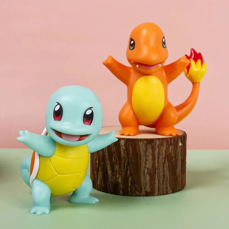 Ensemble de 6 figurines Pokémon avec Pikachu, Carapuce, Raichu, Tragosso, Flegmon et Charmander