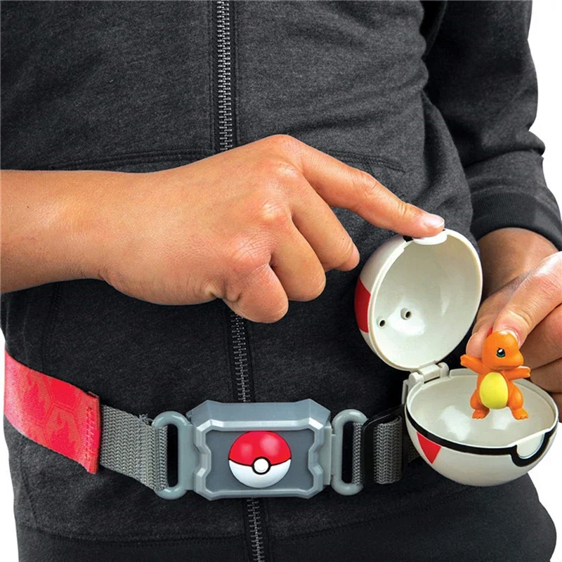 Ceinture d'entraîneur Pokémon avec figurine Évoli et 2 jouets Pokéball