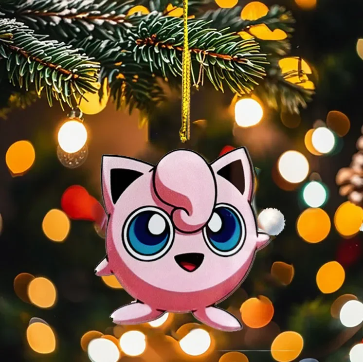 Décoration de sapin de Noël au look Pokémon (Ectoplasma, Pikachu, Carapuce, Salamèche ou Jigglypuff)