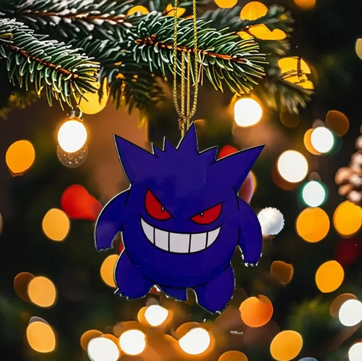 Décoration de sapin de Noël au look Pokémon (Ectoplasma, Pikachu, Carapuce, Salamèche ou Jigglypuff)