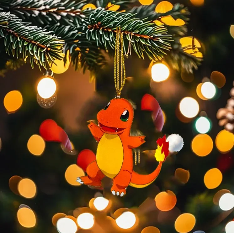 Décoration de sapin de Noël au look Pokémon (Ectoplasma, Pikachu, Carapuce, Salamèche ou Jigglypuff)