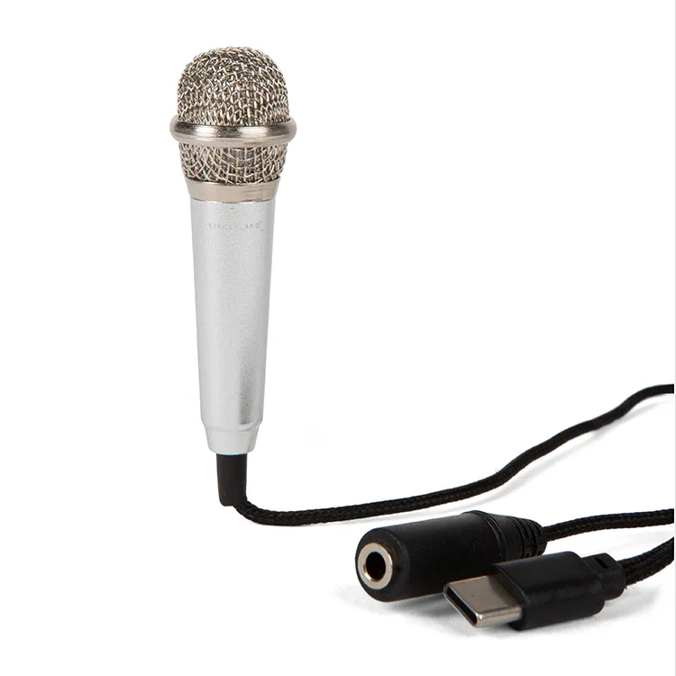 Mini micro karaoké USB-C pour smartphone et ordinateur