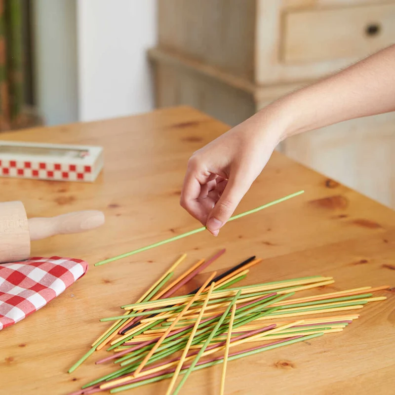 Jeu d'adresse Mikado Spaghetti en bambou - Trompe-l'œil pâtes