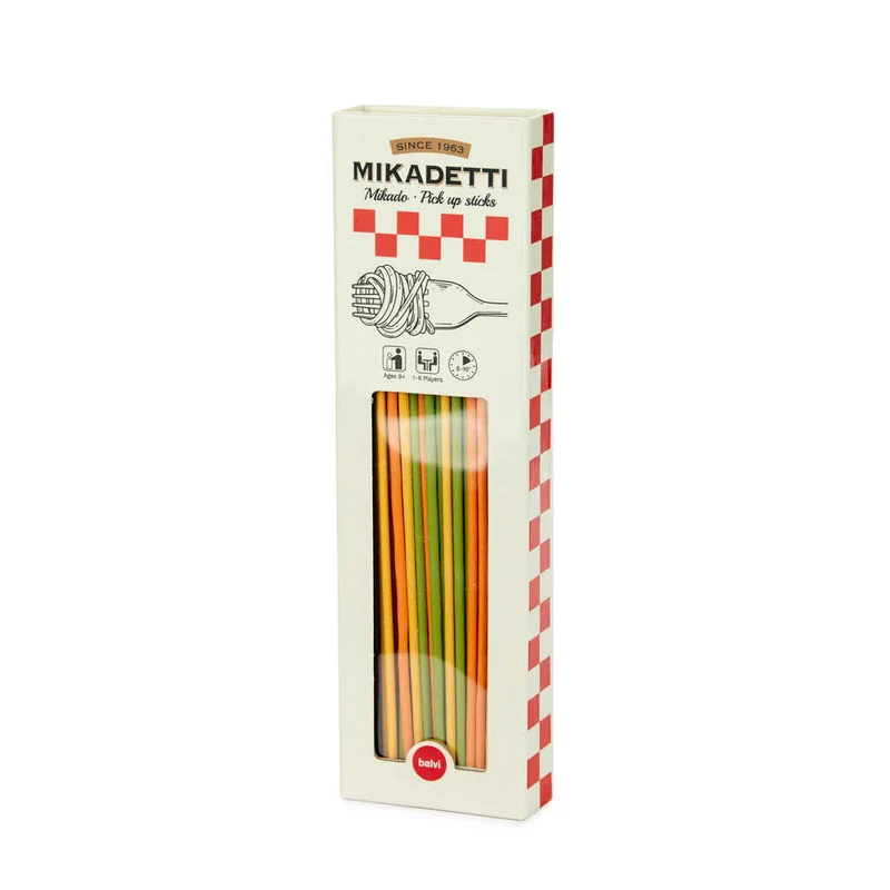 Jeu d'adresse Mikado Spaghetti en bambou - Trompe-l'œil pâtes