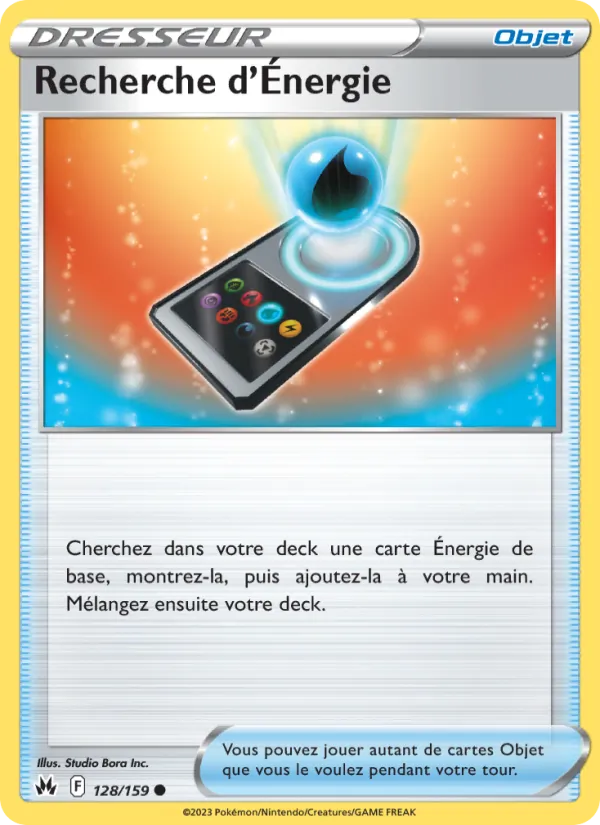 Recherche d'Énergie 128/159 — EB12.5 – Zénith Suprême — Carte Pokémon française