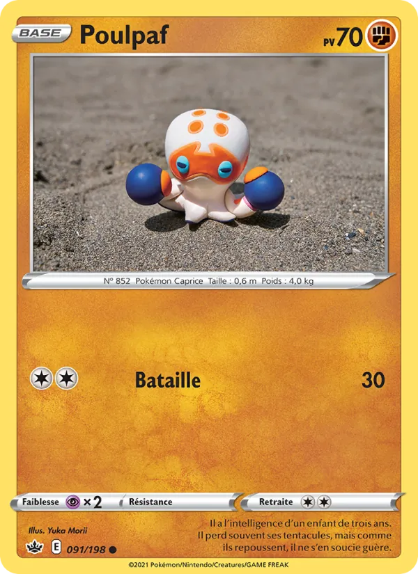 Poulpaf 91/198 — EB06 – Règne de Glace — Carte Pokémon française