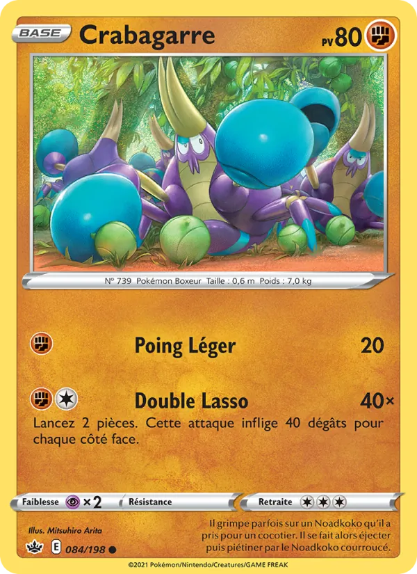 Crabagarre 84/198 — EB06 – Règne de Glace — Carte Pokémon française
