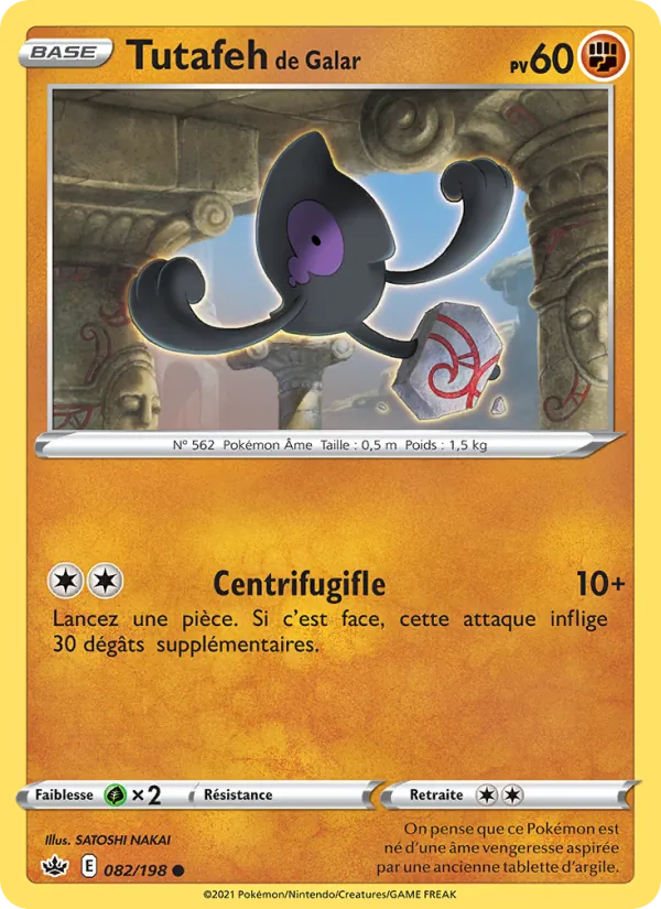 Tutafeh de Galar 82/198 — EB06 – Règne de Glace — Carte Pokémon française