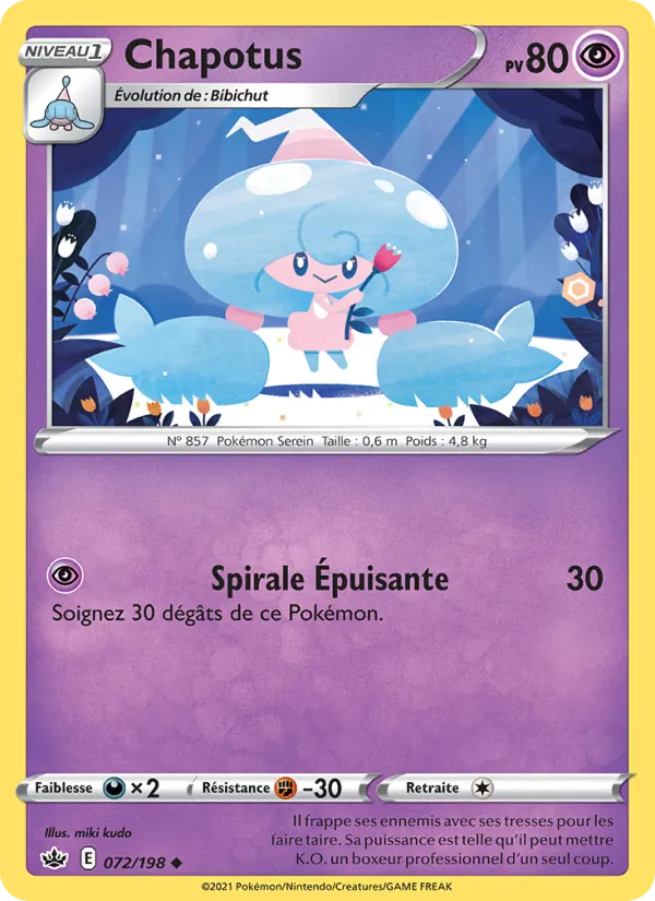 Chapotus 72/198 — EB06 – Règne de Glace — Carte Pokémon française