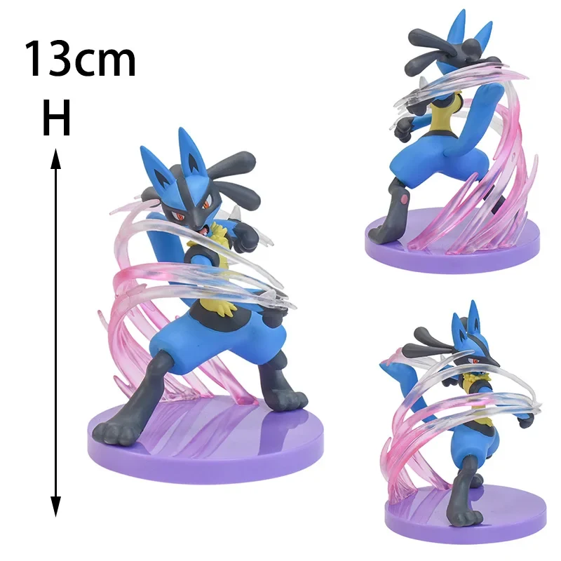 Figurine Pokémon Lucario (environ 13 cm)