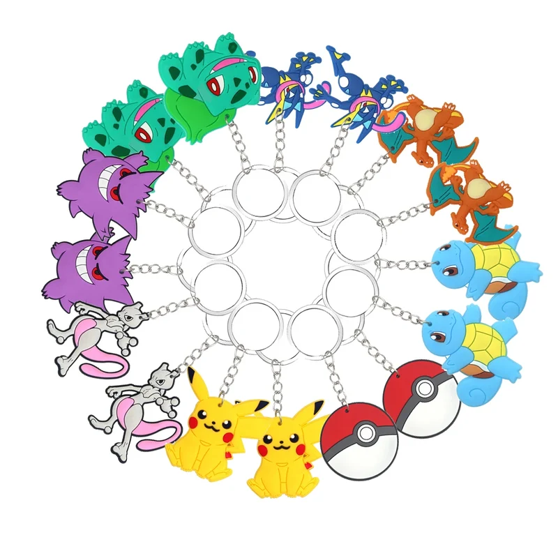 Porte-clés pendentifs Pokémon en packs de 8 ou 16