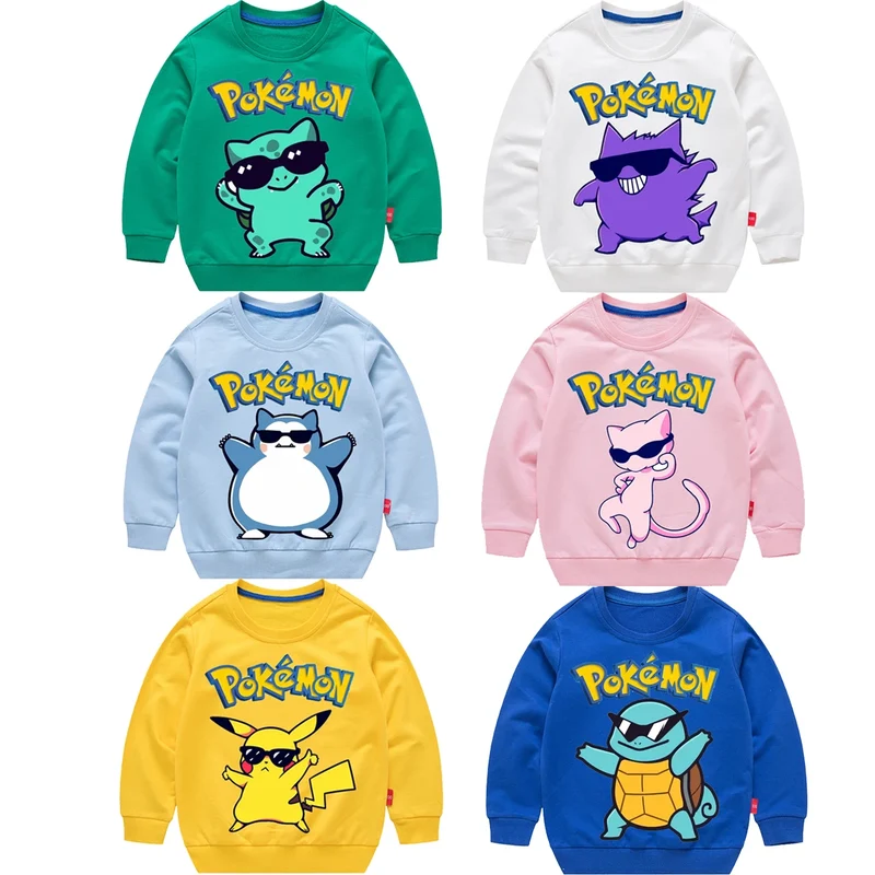 Pulls Pokémon cool pour enfants aux couleurs vives