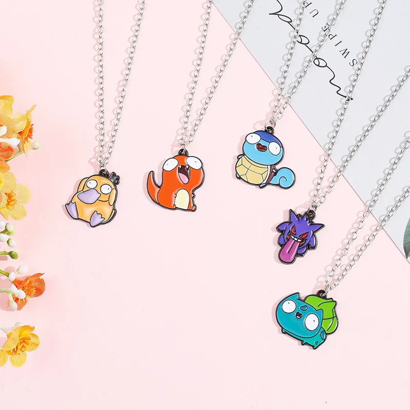 Colliers Pokémon amusants, Bulbizarre, Psykokuck, Ectoplasma, Salamèche ou Carapuce