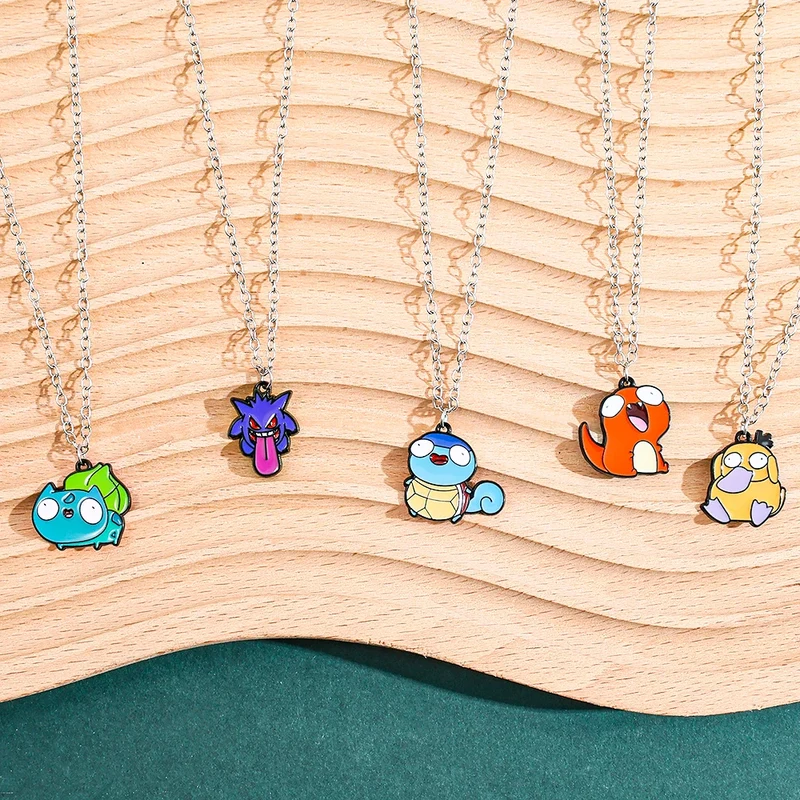 Colliers Pokémon amusants, Bulbizarre, Psykokuck, Ectoplasma, Salamèche ou Carapuce