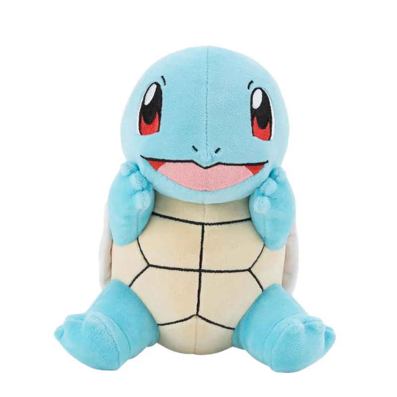 Coffret de peluches Pokémon de démarrage avec Carapuce, Bulbizarre et Salamèche (environ 18-20 cm)
