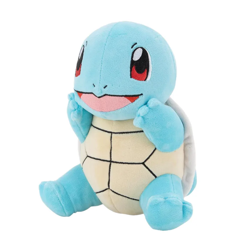 Coffret de peluches Pokémon de démarrage avec Carapuce, Bulbizarre et Salamèche (environ 18-20 cm)