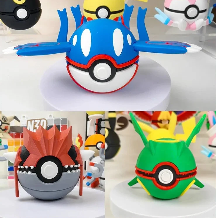 Pokéball Premium au look Groudon, Rayquaza ou Kyogre Poké Ball