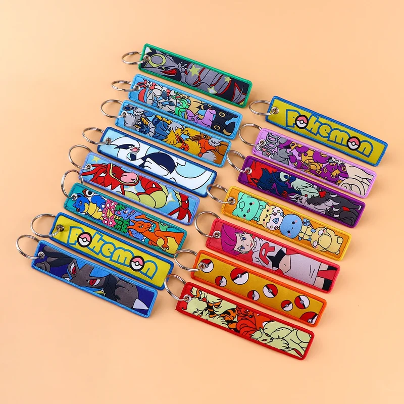 Porte-clés pendentif en tissu Pokémon Pikachu