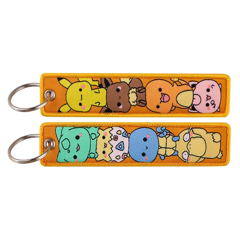 Porte-clés pendentif en tissu Pokémon Pikachu