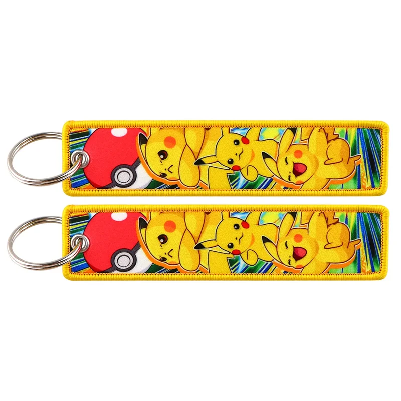 Porte-clés pendentif en tissu Pokémon Pikachu