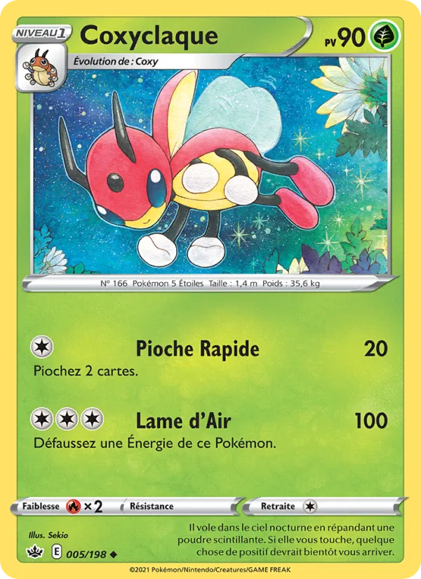 Coxyclaque 5/198 — EB06 – Règne de Glace — Carte Pokémon française