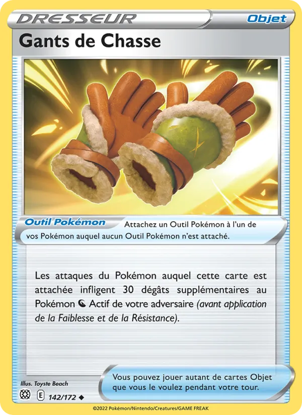 Gants de Chasse 142/172 — EB09 - Stars Etincelantes — Carte Pokémon française